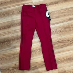 Anthropologie Wine Red Slim Trousers